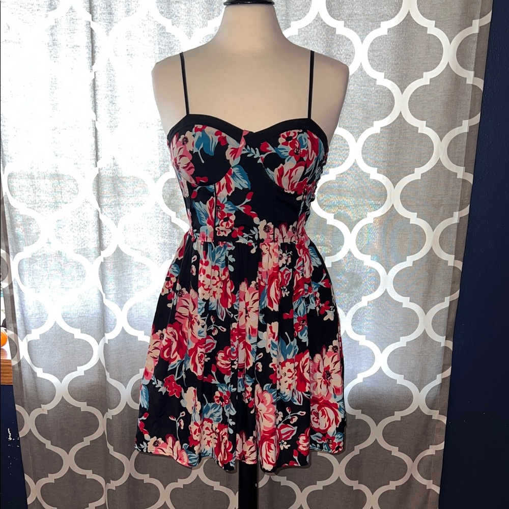 Band of Gypsies Floral Spaghetti Strap Dress